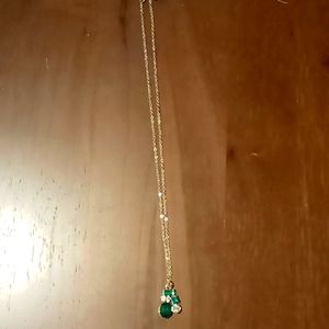 Small green and silver necklace